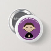 Badge Rond 5 Cm St. Gemma Galgani (Devant & derrière)