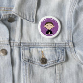 Badge Rond 5 Cm St. Gemma Galgani (En situation)