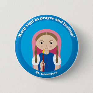Badge Rond 5 Cm St Genevieve
