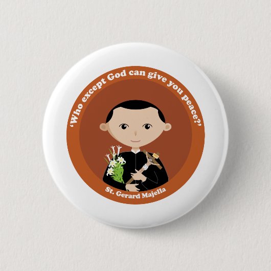 Badge Rond 5 Cm St. Gerard Majella (Devant)