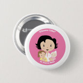 Badge Rond 5 Cm St Gianna Molla (Devant & derrière)