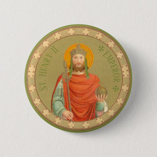 Badge Rond 5 Cm St. Henry II, Empereur (BBS 10) (Devant)
