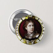 Badge Rond 5 Cm St Jeanne d'Arc (Devant & derrière)