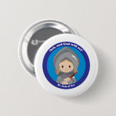 Badge Rond 5 Cm St Jeanne d'Arc (Devant & derrière)