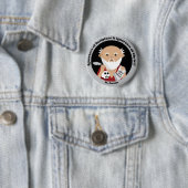 Badge Rond 5 Cm St Jerome (En situation)