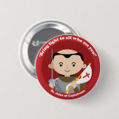 Badge Rond 5 Cm St John Capistrano (Devant & derrière)