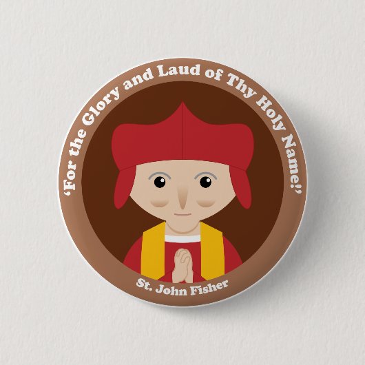 Badge Rond 5 Cm St John Fisher (Devant)