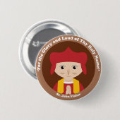Badge Rond 5 Cm St John Fisher (Devant & derrière)
