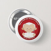 Badge Rond 5 Cm St John Paul II (Devant & derrière)