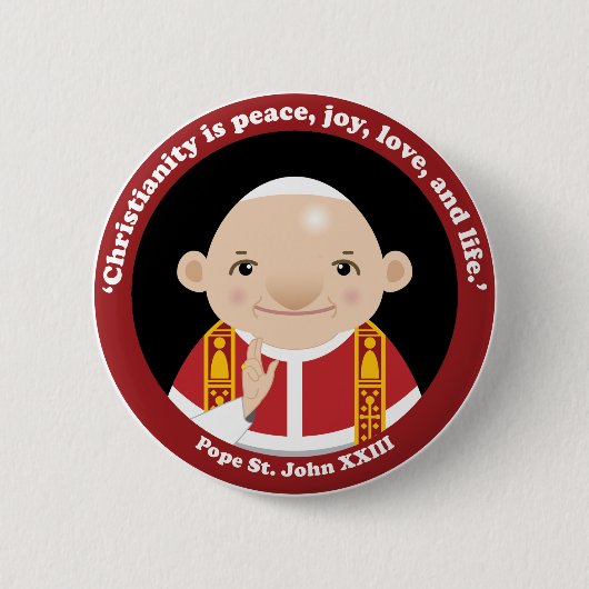 Badge Rond 5 Cm St John XXIII (Devant)