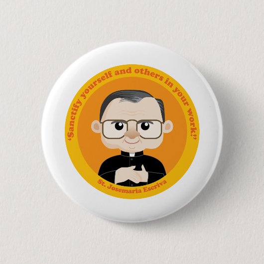 Badge Rond 5 Cm St. Josemaria Escriva (Devant)