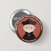 Badge Rond 5 Cm St. Joseph Calasanz (Devant & derrière)