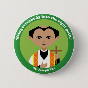Badge Rond 5 Cm St Joseph Vaz