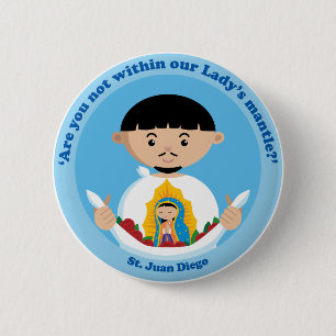 Badge Rond 5 Cm St Juan Diego