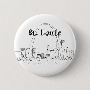 Badge Rond 5 Cm St. Louis Arc Vacances Dessin Vacances Art Voyage
