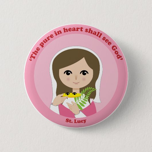 Badge Rond 5 Cm St. Lucy (Devant)
