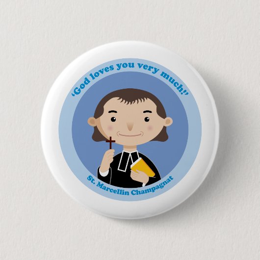Badge Rond 5 Cm St. Marcellin Champagnat (Devant)
