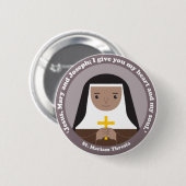Badge Rond 5 Cm St. Mariam Thresia (Devant & derrière)