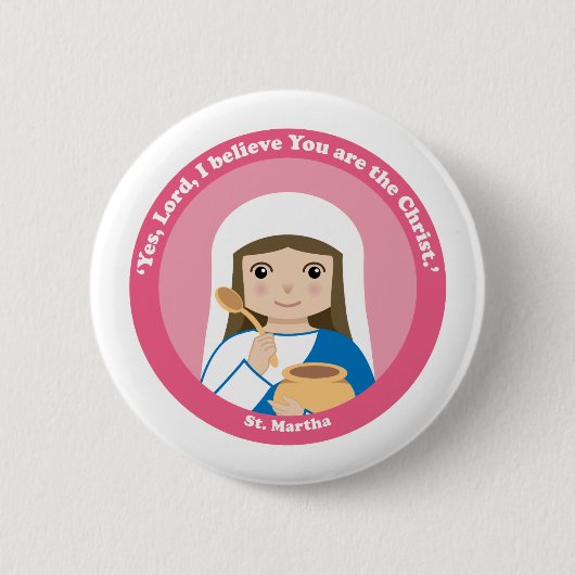 Badge Rond 5 Cm St. Martha (Devant)