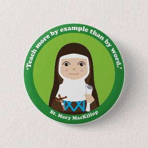 Badge Rond 5 Cm St Mary MacKillop