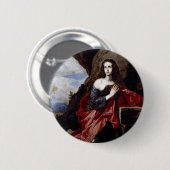Badge Rond 5 Cm St Mary Magdalene (Devant & derrière)