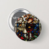 BADGE ROND 5 CM ST MICHAEL ARKHANGEL (Devant & derrière)