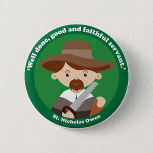 Badge Rond 5 Cm St. Nicholas Owen
