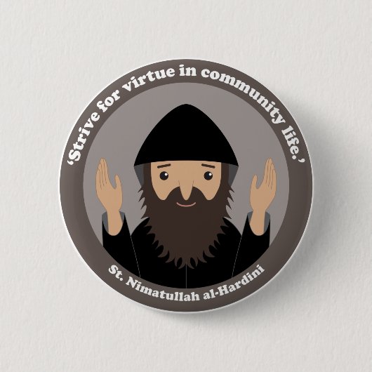 Badge Rond 5 Cm St. Nimatullah al-Hardini (Devant)