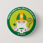 Badge Rond 5 Cm St Patrick (Devant)