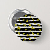 Badge Rond 5 Cm st patrick noir blanc (Devant & derrière)
