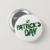 Badge Rond 5 Cm st-patrick Text (Devant & derrière)