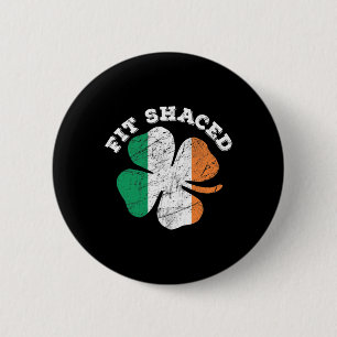Badge Rond 5 Cm St Patrick's Day Bière Whiskey Boire Fit Shaced