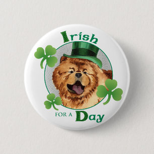Badge Rond 5 Cm St. Patrick's Day Chow