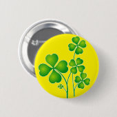 Badge Rond 5 Cm St. Patrick's Day Clover + vos idées (Devant & derrière)