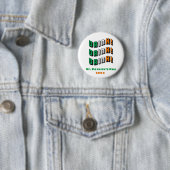 Badge Rond 5 Cm St. Patrick's Day Drink irlandais drôle vert orang (En situation)