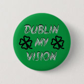 Badge Rond 5 Cm St. Patrick's Day Drôle Humour vert (Devant)