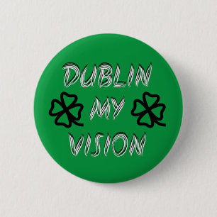 Badge Rond 5 Cm St. Patrick's Day Drôle Humour vert