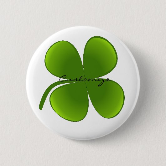 Badge Rond 5 Cm St Patrick's Day Shamrocks Thunder_Cove (Devant)