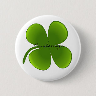 Badge Rond 5 Cm St Patrick's Day Shamrocks Thunder_Cove