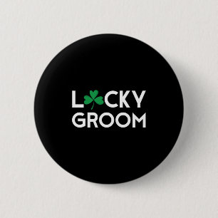 Badge Rond 5 Cm St Pattys Patricks Day Groom Bachelor Long Manche