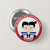 Badge Rond 5 Cm St Paul Miki (Devant & derrière)