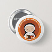Badge Rond 5 Cm St Paula de Rome (Devant & derrière)
