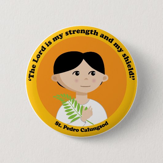 Badge Rond 5 Cm St Pedro Calungsod (Devant)