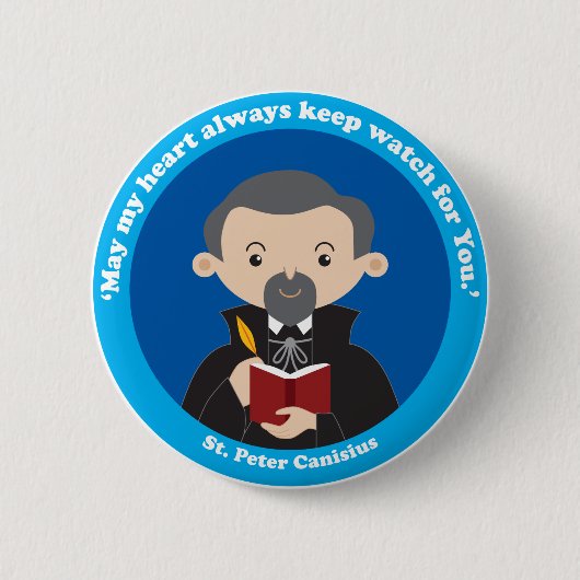 Badge Rond 5 Cm St Peter Canisius (Devant)