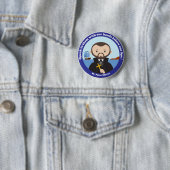 Badge Rond 5 Cm St. Peter Claver (En situation)