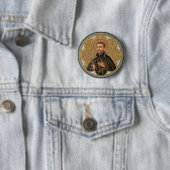 Badge Rond 5 Cm St. Peter Claver (BK 058) Round (En situation)
