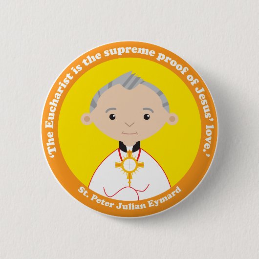 Badge Rond 5 Cm St Peter Julian Eymard (Devant)