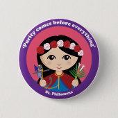 Badge Rond 5 Cm St Philomena (Devant)