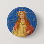 Badge Rond 5 Cm St. Philomena avec Ancre (SNV 051) (Devant)