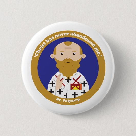 Badge Rond 5 Cm St. Polycarp (Devant)
